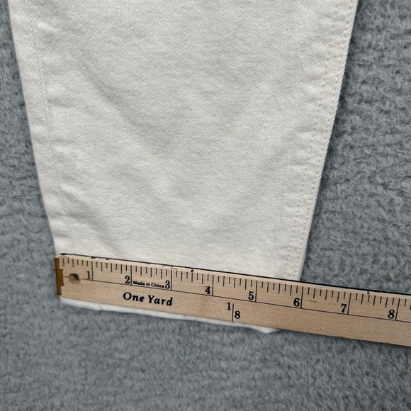 Rag & Bone Nina High-Rise Ankle Cigarette Jeans Off White Cream Size 27 Classic - Picture 7 of 9